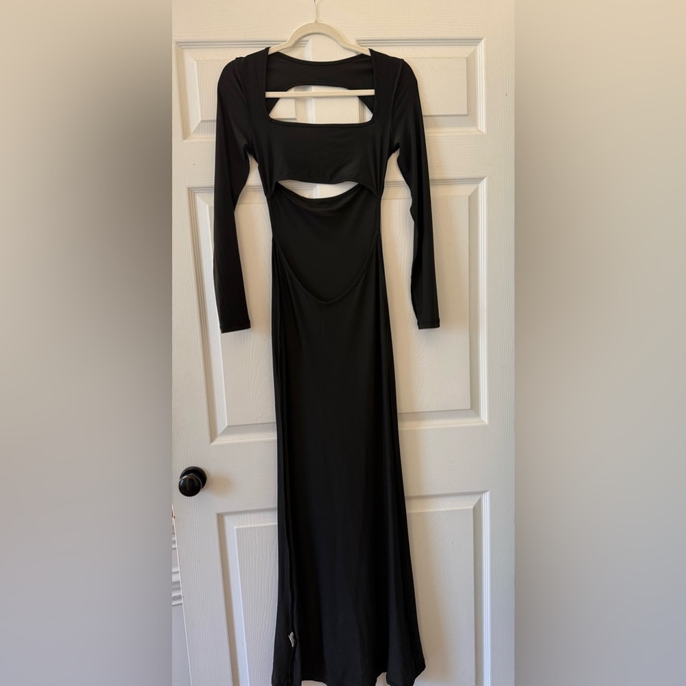Maternity black Long Sleeve Dress